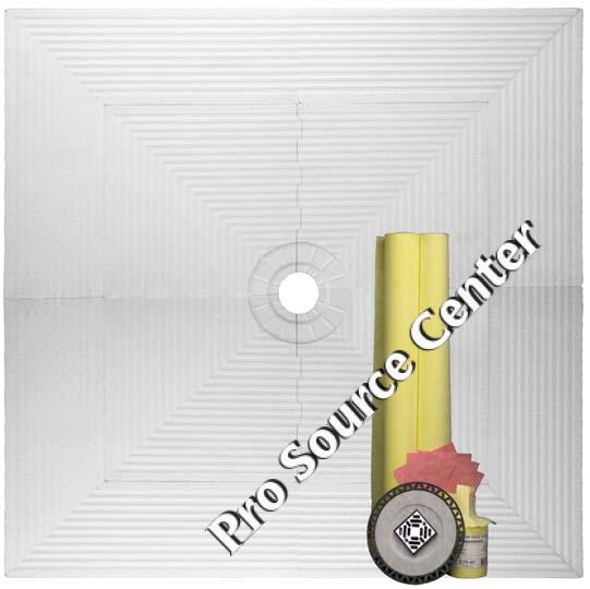 Pro 72 x 72 Shower Systems Waterproofing Kit for Tile Showers