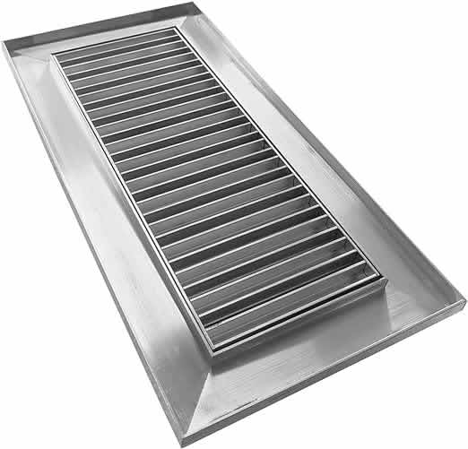 Floor Vent Ceramic Tile Cradle Register by Grill Works