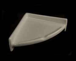 Ceramic Corner Shelf Unit for Shower CS77 - Limited Colors and QTY by HCP Industries