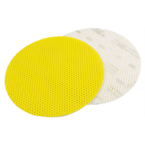 Fiber backing eliminates sand scratches