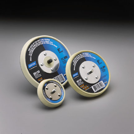 Norton 6 Inch Back Up Pads Soft Density Low Profile