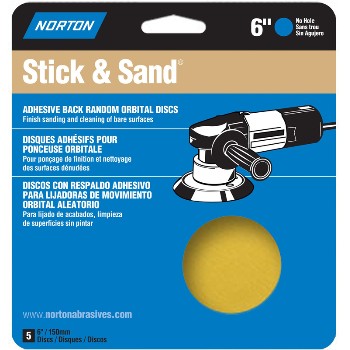 Stick   Sand P40 4 Discs per pack 076607 48911  4 Discs Pack by Norton Abrasives
