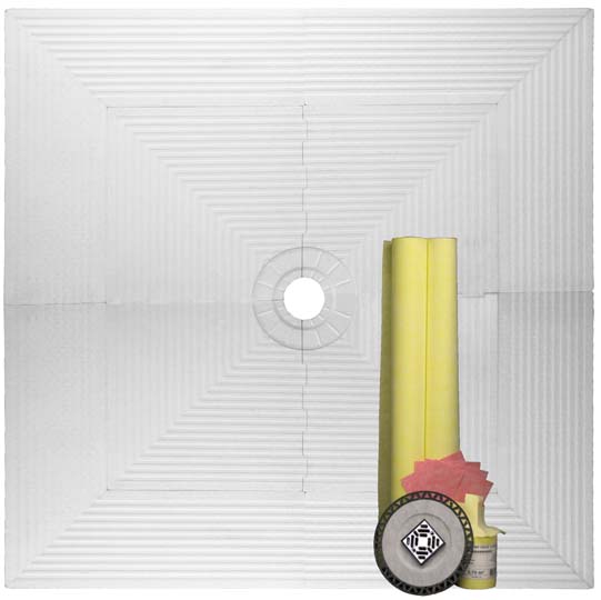 Pro 72 x 72 Shower Systems Waterproofing Kit for Tile Showers by Pro-Source Center