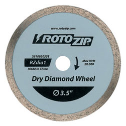 US540-01 Replaces RotoZip RZDIA1 Dry Diamond ZipWheel for Ceramic Tile by Roto Zip