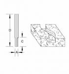 Velepec Solid Carbide Straight Flute Plunge Cutting Router Bits