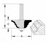 Velepec Double Roman Ogee Bits