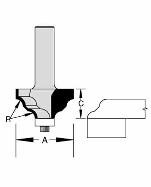 Traditional Edge Moulding Bit by Velepec