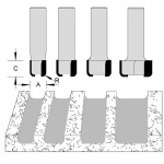 Velepec Drainboard Countertop Routing Bits