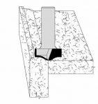 Velepec No Drip Design L Shape Solid Surface Countertop Bits