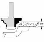 Velepec Brooks Solid Surface Sink and Bowl Profile Bit